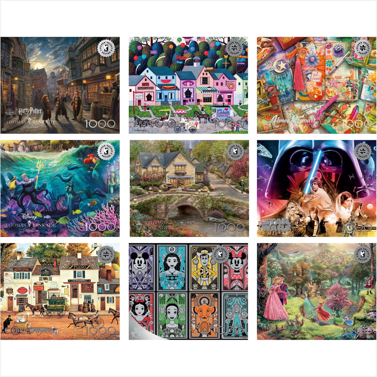 Assorted Silver Select 1,000 Piece Puzzle